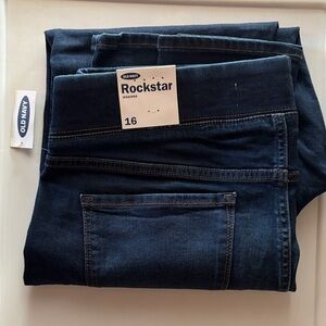 Old Navy Dark Blue Rockstar Jeggings